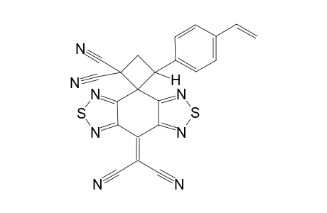 spiro[2,2,Dicyano-4-[(4-vinyl)phenyl]cyclobutane-1,1'-bis[1,2,5]thiadiazolodicyanocyclohexanemethane