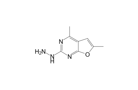 2-Hydrazino-4,6-dimethylfuro[2,3-d]pyrimidine