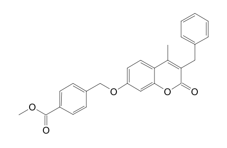 methyl 4-{[(3-benzyl-4-methyl-2-oxo-2H-chromen-7-yl)oxy]methyl}benzoate