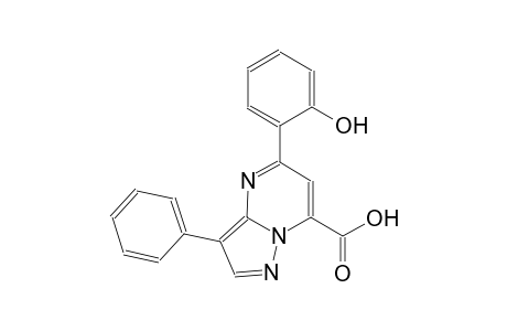 pyrazolo[1,5-a]pyrimidine-7-carboxylic acid, 5-(2-hydroxyphenyl)-3-phenyl-