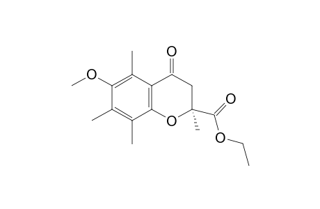 (S)-ethyl 6-methoxy-2,5,7,8-tetramethyl-4-oxochroman-2-carboxylate