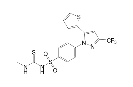 1-Methyl-3-{{p-[5-(2-thienyl)-3-(trifluoromethyl)pyrazol-1-yl]phenyl}sulfonyl}-2-thiourea