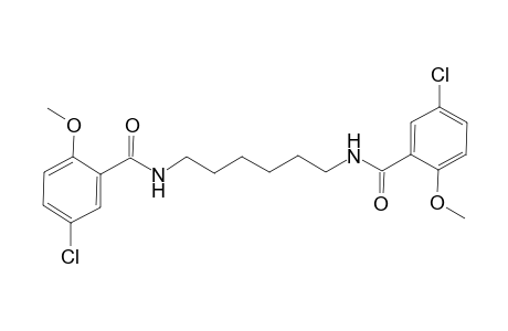 5-chloro-N-{6-[(5-chloro-2-methoxybenzoyl)amino]hexyl}-2-methoxybenzamide