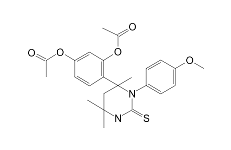 3-(Acetyloxy)-4-[3-(4-methoxyphenyl)-4,6,6-trimethyl-2-thioxohexahydro-4-pyrimidinyl]phenyl acetate