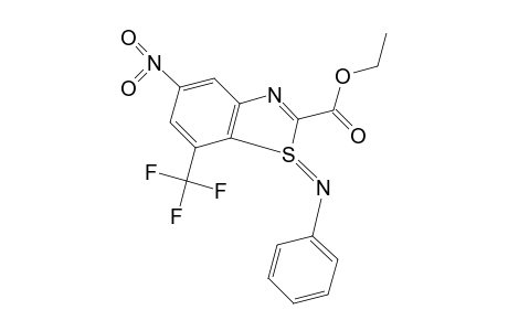 5-nitro-1-(phenylimino)-7-(trifluoromethyl)-2-benzothia(S IV )zole carboxylic acid, ethyl ester