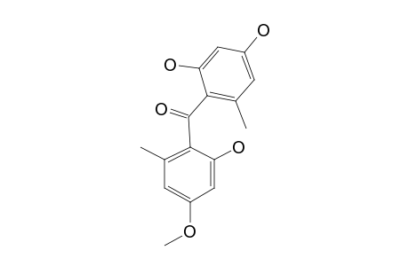 Methanone, (2,4-dihydroxy-6-methylphenyl)(2-hydroxy-4-methoxy-6-methylphenyl)-