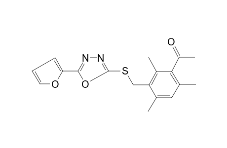 Ethanone,1-[3-(5-furan-2-yl-[1,3,4]oxadiazol-2-ylsulfanylmethyl)-2,4,6-trimethylphenyl]-