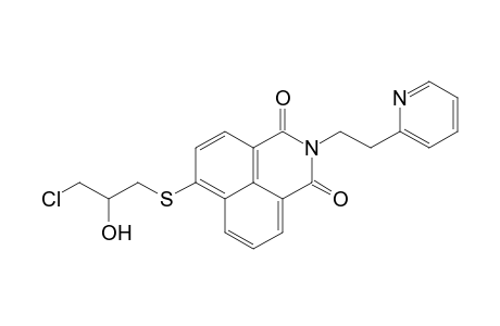4-[(3-chloro-2-hydroxypropyl)thio]-N-[2-(2-pyridyl)ethyl]naphthalimide