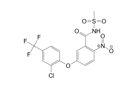 5-(2-Chloro-4-trifluoromethyl-phenoxy)-2-nitro-B enzoic acid, N-methanesulfonyl amide