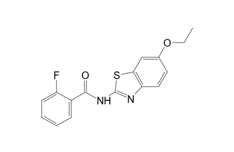 N-(6-ethoxy-2-benzothiazolyl)-o-fluorobenzamide