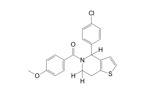 5-(p-anisoyl)-4-(p-chlorophenyl)-4,5,6,7-tetrahydrothieno[3,2-c]pyridine