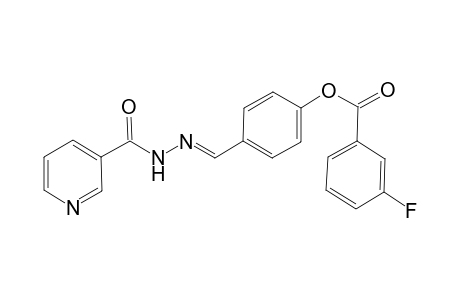 Pyridine-3-carbohydrazide, N2-[4-(3-fluorobenzoyloxy)benzylideno]-