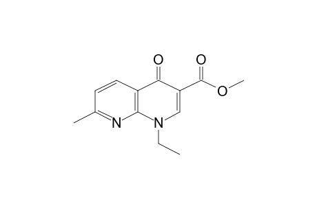 1-Ethyl-7-methyl-4-oxo-1,4-dihydro[1,8]naphthyridine-3-carboxylic acid, methyl ester