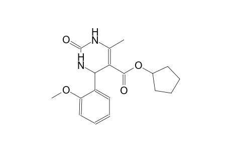 Cyclopentyl 4-(2-methoxyphenyl)-6-methyl-2-oxo-1,2,3,4-tetrahydro-5-pyrimidinecarboxylate