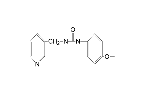 1-(p-methoxyphenyl)-3-[(3-pyridyl)methyl]urea