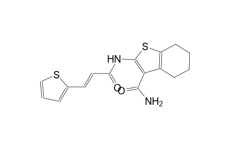 2-{[(2E)-3-(2-thienyl)-2-propenoyl]amino}-4,5,6,7-tetrahydro-1-benzothiophene-3-carboxamide