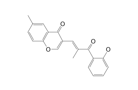 3-[3-(2-Hydroxyphenyl)-2-methyl-3-oxoprop-1-en-1-yl]-6-methylchromen-4-one