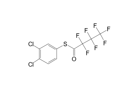 3,4-Dichlorothiophenol, S-heptafluorobutyryl-