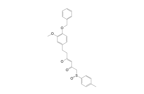 (+)-(R)-1-(PARA-TOLYLSULFINYL)-6-(4-BENZYLOXY-3-METHOXYPHENYL)-HEXAN-2,4-DIONE