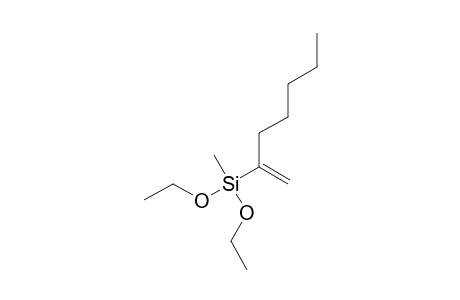 2-(DIETHOXYMETHYLSILYL)-1-HEPTENE