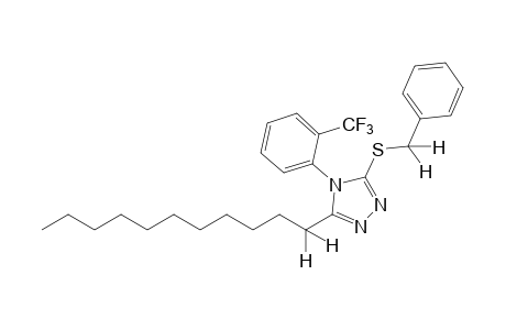 3-(benzylthio)-4-(alpha,alpha,alpha-trifluoro-o-tolyl)-5-undecyl-4H-1,2,4-triazole