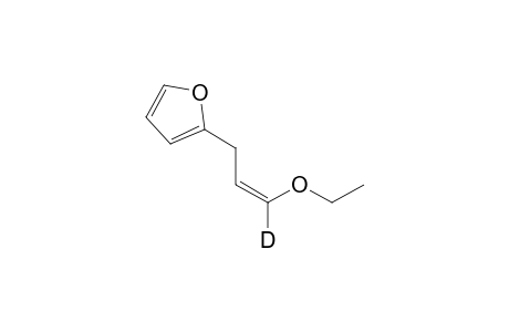 Z-1-Deuterio-1-ethoxy-3-(2-furyl)-1-propene