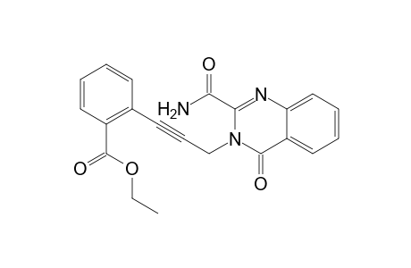 Ethyl 2-[3-(2-carbamoyl-4-oxoquinazolin-3(4H)-yl)prop-1-yn-1-yl]benzoate