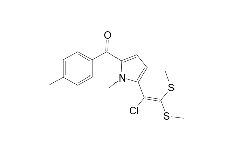 [5-[1-chloranyl-2,2-bis(methylsulfanyl)ethenyl]-1-methyl-pyrrol-2-yl]-(4-methylphenyl)methanone