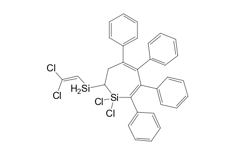 1,2,3,4-Tetraphenyl-6-dichlorovinylsilyl-5-dichlorosilacyclohpta-1,3-diene