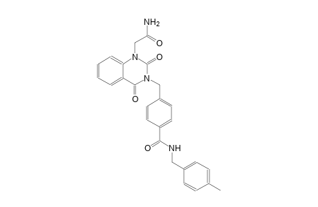 4-[(1-(2-amino-2-oxoethyl)-2,4-dioxo-1,4-dihydro-3(2H)-quinazolinyl)methyl]-N-(4-methylbenzyl)benzamide