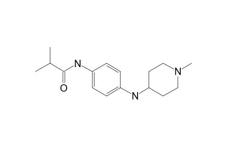 N-(1-Methyl-4-piperidinyl)-1,4-benzenediamine, N'-(2-methylpropionyl)-