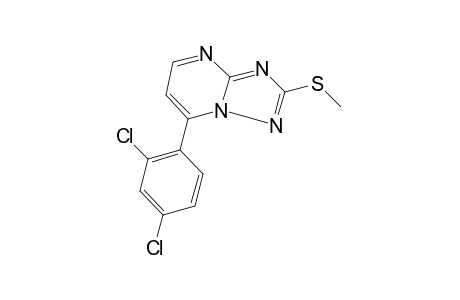 7-(2,4-DICHLOROPHENYL)-2-(METHYLTHIO)-s-TRIAZOLO[1,5-a]PYRIMIDINE