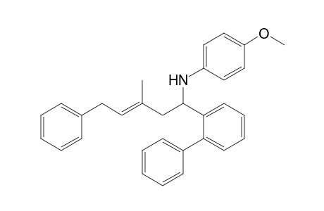 (E)-1-p-Anisylamino-3-methyl-5-phenyl-1-[(2-phenyl)phenyl]-3-pentene