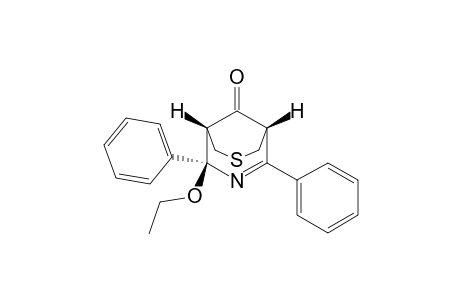 (1.alpha.,4.alpha.,5.alpha.)-4-Ethoxy-2,4-diphenyl-7-thia-3-azabicyclo[3.3.1]non-2-en-9-one