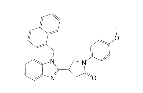 1-(4-methoxyphenyl)-4-[1-(1-naphthylmethyl)-1H-benzimidazol-2-yl]-2-pyrrolidinone