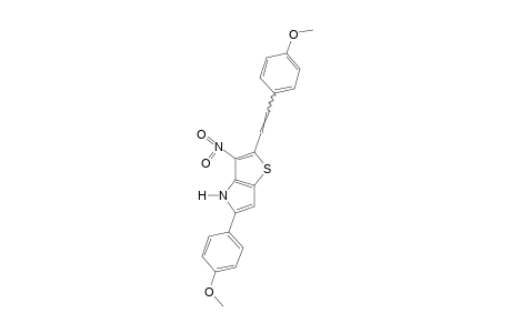 5-(p-METHOXYPHENYL)-2-(p-METHOXYSTYRYL)-3-NITRO-4H-THIENO[3,2-b]PYRROLE