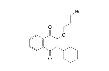 2-(3-Bromopropoxy)-3-cyclohexylnaphthalene-1,4-dione