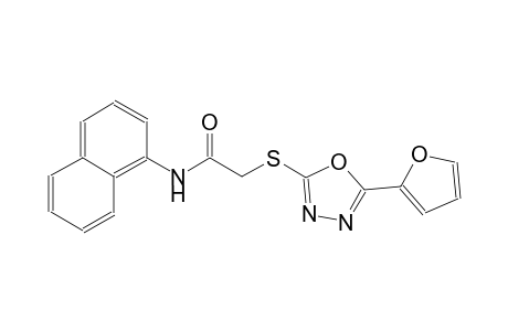 2-{[5-(2-furyl)-1,3,4-oxadiazol-2-yl]sulfanyl}-N-(1-naphthyl)acetamide