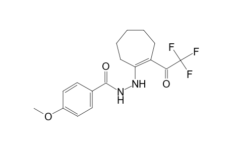 Benzhydrazide, 4-methoxy-N2-(2-trifluoroacetylcyclohepten-1-yl)-