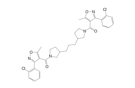 3,3'-trimethylenebis{1-{[3-(o-chlorophenyl)-5-methyl-4-isoxazolyl]carbonyl}pyrrolidine}