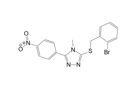 4H-1,2,4-triazole, 3-[[(2-bromophenyl)methyl]thio]-4-methyl-5-(4-nitrophenyl)-