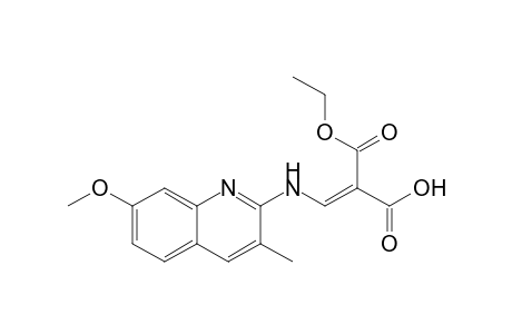 Ethyl hydrogen [(7-methoxy-3-methylquinolin-2-yl)aminomethylene]malonate