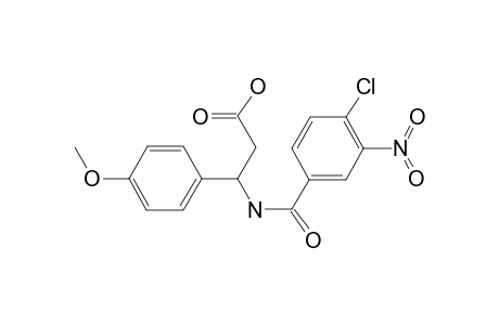 3-[(4-Chloranyl-3-nitro-phenyl)carbonylamino]-3-(4-methoxyphenyl)propanoic acid