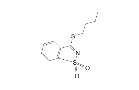 3-(butylthio)-1,2-benzisothiazole, 1,1-dioxide