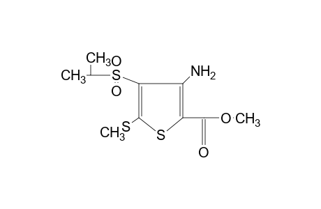 3-amino-4-(isopropylsulfonyl)-5-(methylthio)-2-thiophenecarboxylic acid, methyl ester
