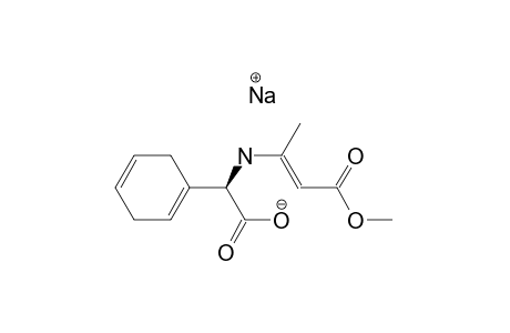 (R)-(+)-alpha-[(3-Methoxy-1-methyl-3-oxo-1-propenyl)amino]-1,4-cyclohexadiene-1-acetic acid sodium salt