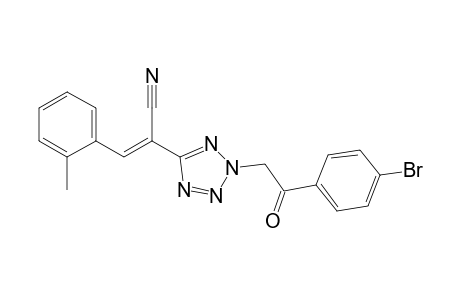 (E)-2-(2-(2-(4-Bromophenyl)-2-oxoethyl)-2H-tetrazol-5-yl)-3-(o-tolyl)acrylonitrile