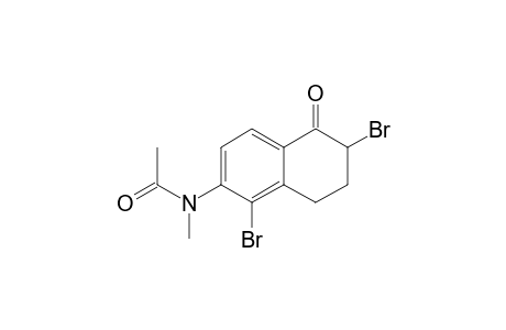 N-(2,5-dibromo-1,2,3,4-tetrahydro-1-oxonaphthalen-6-yl)-N-methylacetamide