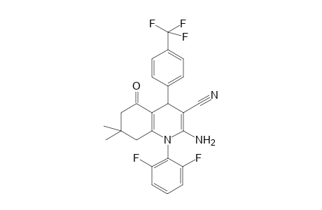 2-Amino-1-(2,6-difluorophenyl)-5-keto-7,7-dimethyl-4-[4-(trifluoromethyl)phenyl]-6,8-dihydro-4H-quinoline-3-carbonitrile