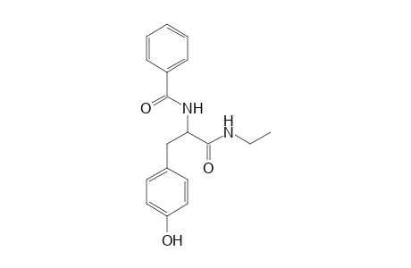 N-[1-(ethylamino)-3-(4-hydroxyphenyl)-1-oxidanylidene-propan-2-yl]benzamide